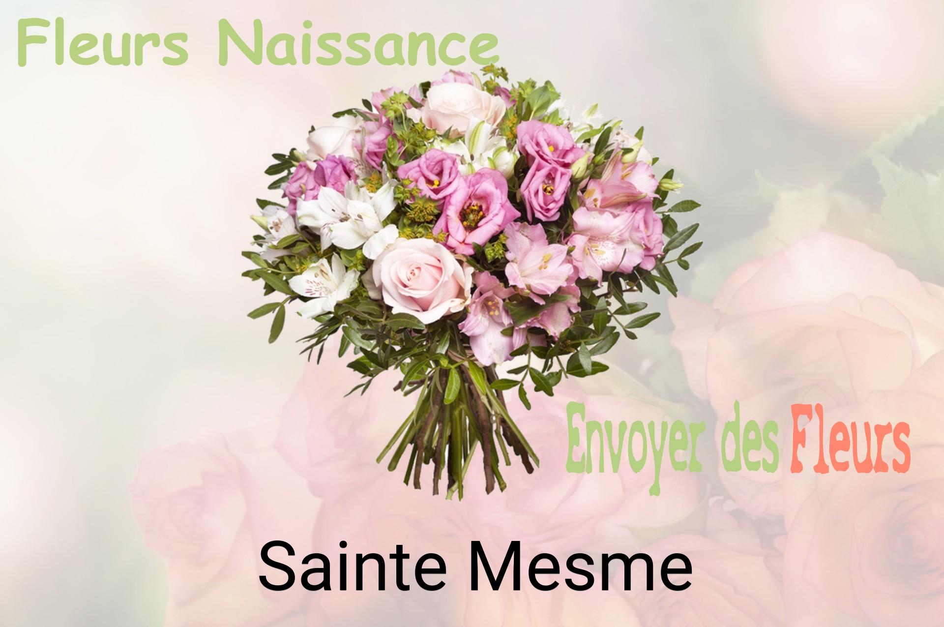 Bouquet de fleurs de naissance livré à Sainte-Mesme